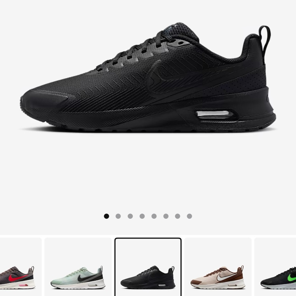 Nike Black Sneakers with Streamlined Design and Durable Sole